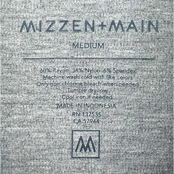 Mizzen and Main Sweater Mens Medium Purple Proflex Quarter Zip Pullover Golf - Picture 3 of 9